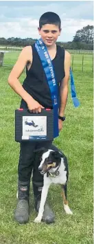  ?? Photo / Supplied ?? Joe Smith, 11, and his farm dog Gem.