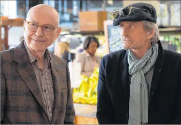  ?? CP/ HO, NETFLIX, MIKE YARISH ?? Actors Alan Arkin and Michael Douglas are shown in a scene from “The Kominsky Method” in this undated handout photo.