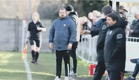  ?? ?? Horndean manager Michael Birmingham