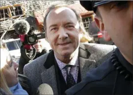  ?? STEVEN SENNE — THE ASSOCIATED PRESS Photos and text from wire services ?? In this file photo, actor Kevin Spacey arrives at district court in Nantucket, Mass.