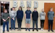  ?? Courtesy photograph ?? Named to the Jr. High All-Region Concert Band were, from left, Jonah Murphy, Joshua McCaslin, Jackson Turner, Tait Allen, Isaiah Bott, Ava Clark and Wyatt Dodson.