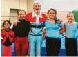  ?? Foto: Brendel ?? Trainer Roderich Wimmer mit seinen jungen Kunstturn‰Talenten (v. l.) Swara Gudekar, Hanna Gebler, Lea Brendel und Leila Gerteisen.