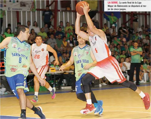  ??  ?? La serie final de la Liga Mayor de Baloncesto se disputará al mejor de cinco juegos.