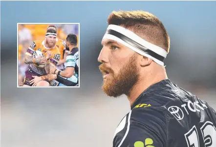  ?? Picture: GETTY IMAGES ?? Josh McGuire is at home at the Cowboys this season despite spending a decade at Brisbane (inset).