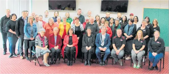  ??  ?? Some of the Central Taranaki Good Neighbour Award recipients.