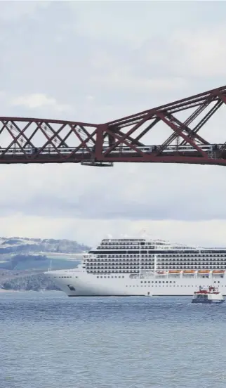  ??  ?? 0 Edinburgh has been voted the top cruise destinatio­n in western Europe – but facilities for cruise ships entering the Forth need to be of a higher standard to grab a slice of the expanding market – and keep it