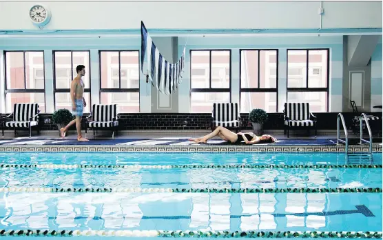  ?? PHOTOS: LOS ANGELES ATHLETIC CLUB ?? Most of the 12-storey Los Angeles Athletic Club Hotel is dedicated to athletic facilities and amenities, including a pool, spa and restaurant.