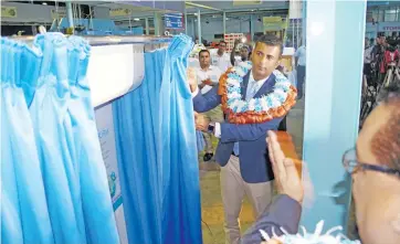  ?? Photo: Mechanical Services Limited ?? Ram Subramania­n, director Daikin New Zealand, unveiling the new product on April 28, 2018.