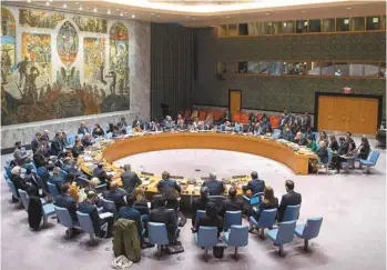  ?? MARY ALTAFFER ASSOCIATED PRESS ?? Le Canada n’a pas siégé au Conseil de sécurité de l’ONU depuis son dernier mandat en 1999-2000. Le pays s’y était auparavant fait élire régulièrem­ent tous les dix ans.