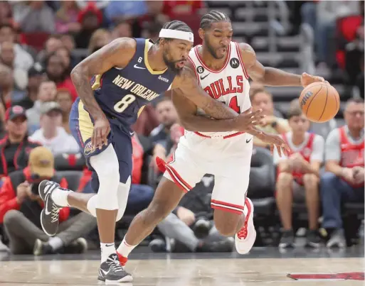  ?? GETTY IMAGES ?? Patrick Williams had five points as a starter in the preseason opener against the Pelicans and 11 points off the bench Friday against the Nuggets.