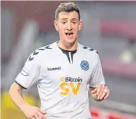  ??  ?? Ayr United scorer Aaron Muirhead