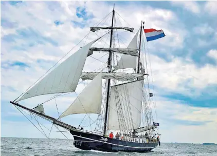  ?? ?? h ‘We travelled pirate-like in a 105-footer’:
Fair Ferry’s Dutch tall ship