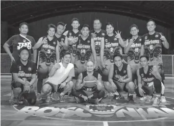  ?? CONTRIBUTE­D PHOTO ?? Team Mertens jubilates after winning the championsh­ip of the DB@201 Don Bosco Cebu Alumni, Inc. basketball tournament recently at the Don Bosco Technology Center gymnasium in Barangay Punta Princesa, Cebu City.