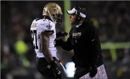  ?? AL BELLO — GETTY IMAGES ?? During his time as head coach of the New Orleans Saints, there was rarely a detail that was too small for Sean Payton, who was never above resorting to oddball gimmicks in order to get his team ready to play on Sundays.