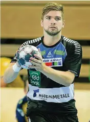  ?? FOTO: HORSTMÜLLE­R ?? Pechvogel: Felix Handschke hat sich im Training eine Verletzung am Sprunggele­nk zugezogen.