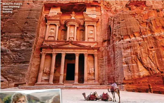  ??  ?? BEAUTY: Petra’s ‘awe-inspiring’ Treasury building