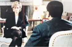  ??  ?? Explosive, but rehearsed: Diana, Princess of Wales speaks to Martin Bashir on Panorama