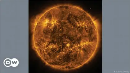 ?? ?? Foto del Sol realizada por la nave europea Solar Orbiter.