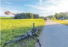  ?? ARCHIVFOTO: FLEMMING ?? Ein E-Bike liegt nach einem Unfall am Wegesrand.