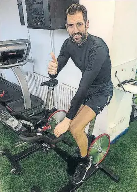  ?? FOTO: RCDE ?? Diego López, en movimiento El portero empezó ayer a trabajar en la Dani Jarque