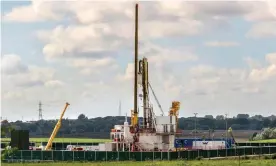  ?? Photograph: MediaWorld­Images/Alamy ?? Shale gas extraction was halted in England in 2019 and a decision made to seal two wells in Lancashire earlier this year.