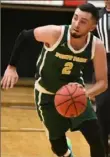  ?? Kevin Taylor/Point Park ?? Junior guard Eddie Flohr, a Chartiers Valley graduate. is enjoying the opportunit­y to play against Division I talent.