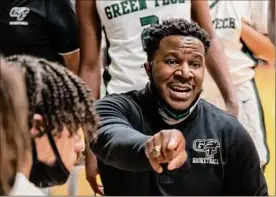  ?? ?? Green Tech coach DJ Jones says the tall trio has developed over the course of the season. “We have started clicking at the right time,” he said.