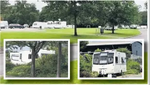  ??  ?? Travellers at West Park, Macclesfif­ield