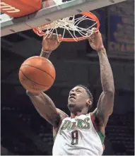  ?? RICK WOOD / MILWAUKEE JOURNAL SENTINEL ?? Former Bucks center Larry Sanders is in Milwaukee this weekend.