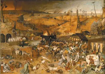  ??  ?? Pieter Bruegel the Elder: The Triumph of Death, 1562–1563