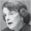  ??  ?? Democratic Sen. Dianne Feinstein asked Blasey Ford how she could be sure Kavanaugh was her attacker.