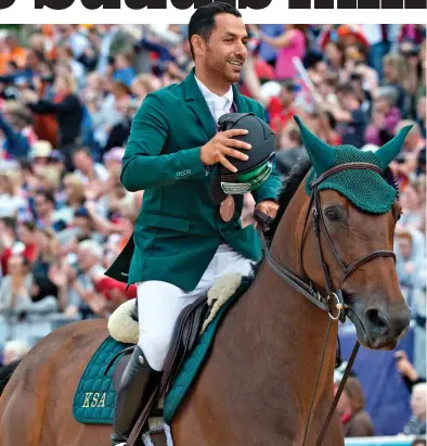  ?? ?? Medallist: Saudi Olympic showjumper Kamal Bahamdan runs the firm that owns HC-One