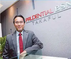  ?? PIC BY ROSELA ISMAIL ?? Prudential BSN Takaful Bhd chief executive officer Nor Azman Zainal says the company is committed to delivering the best to its customers.