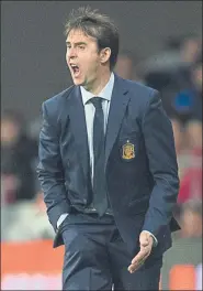  ?? FOTO: PERE PUNTÍ ?? Julen Lopetegui, técnico de la selección española