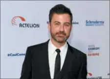  ?? ASSOCIATED PRESS ?? In this 2017 photo, Jimmy Kimmel attends the 30th annual Scleroderm­a Foundation Benefit at the Beverly Wilshire hotel in Beverly Hills, Calif. Kimmel has apologized for a joke about Melania Trump and moved to de-escalate a feud with Fox News host Sean...