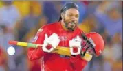  ?? PTI ?? Chris Gayle leads the pack chasing big bucks in T20 leagues.