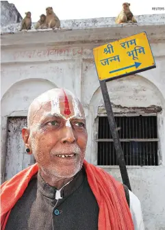  ??  ?? The VHP plans to turn up the heat on the Ayodhaya issue before the 2019 polls
