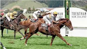  ??  ?? Jock Harris wins at Trentham.