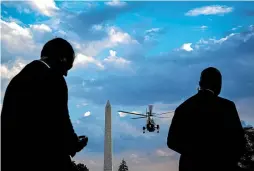  ?? WASHINGTON POST ?? Members of the Secret Service stand guard in Washington. The agency’s actions during the January 6 attack on the Capitol are under scrutiny.