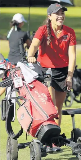  ?? STEPHEN M. DOWELL/ORLANDO SENTINEL ?? Izzy Pellot capped her stellar career with individual and team state championsh­ips and is the Orlando Sentinel Girls Golf Area Player of the Year.