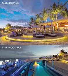  ??  ?? AZURE LOUNGE
AZURE ROCK BAR