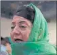  ??  ?? Mehbooba Mufti