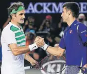  ??  ?? Roger Federer (left) and Novak Djokovic look set for a rerun of their meeting in the Cincinnati Masters final. GETTY IMAGES