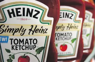  ?? TOBY TALBOT/THE ASSOCIATED PRESS, FILES ?? Kraft Heinz, created in a 2015 merger orchestrat­ed by 3G Capital and Warren Buffett’s Berkshire Hathaway Inc., is under intense pressure to find an acquisitio­n to spark growth.