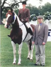  ??  ?? Georgina Andrews aboard Indian Trail, who took three national supremes and gave his name to the trophy won by his successors