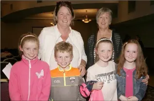  ??  ?? Back row: Sandra Doyle and Mary Murphy. Front: Aishling, Darragh, Aoife Doyle and Madison O’Neill.