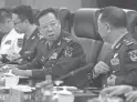  ?? MARK SCHIEFELBE­IN/POOL VIA AP, FILE ?? Gen. Li Zuocheng, center, said China had “no room for compromise” on issues affecting its “core interests.”