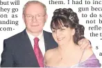  ??  ?? Mariea pictured with the late Martin McGuinness.