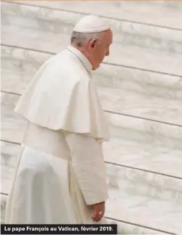  ??  ?? Le pape François au Vatican, février 2019.