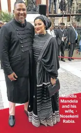  ??  ?? Mandla Mandela and his wife Nosekeni Rabia.